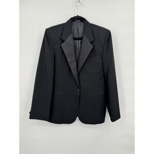 Henry Segal Womens Size 6 Black Tuxedo Jacket One Button‎ Closure